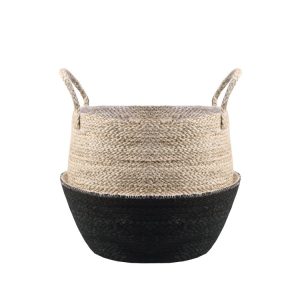 Jute Woven Foldable Belly Basket