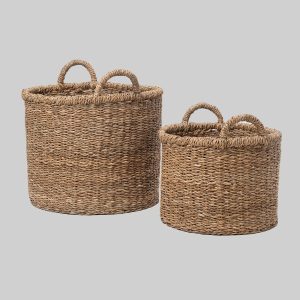 Handwoven Coastal Style Storage Basket