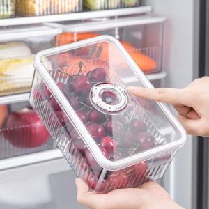 Stackable EcoNestEU refrigerator storage boxes for fridge organisation