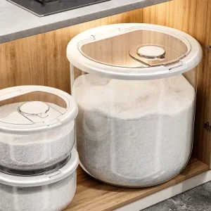 EcoNestEU rice storage bucket with airtight lid and large