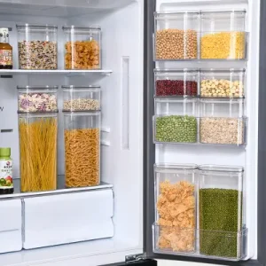 EcoNestEU airtight food storage containers for organised refrigerator and pantry storage kitchen organisation