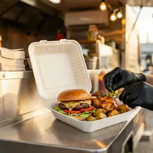 EcoNestEU compostable takeaway packaging for food delivery and takeaway service