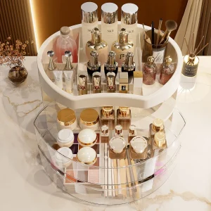 SMART Q CLASSIC rotating cosmetic organizer with top compartment